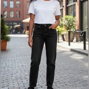 Everlane The Curvy Cheeky Jean Washed Black 27